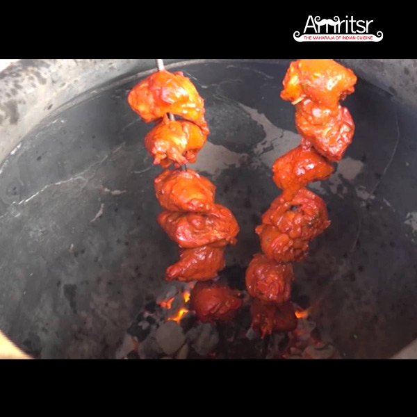 chicken cooked in a tandoor  