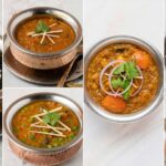 healthy lunch ideas- palak paneer, egg bhurji, mushroom mutter, rajma masala, amritsari chole, chicken handi